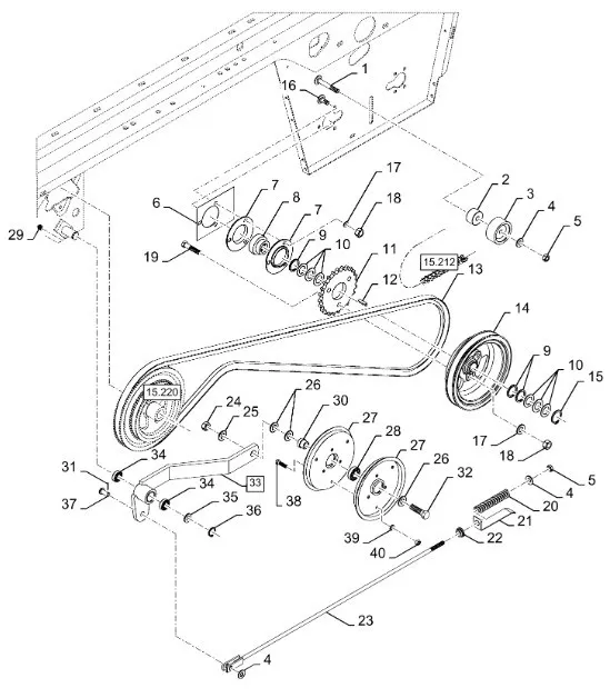 87380138 - Шкив шнека. нижн. элев. зерн. CS, CSX, CX6090 сн до 951